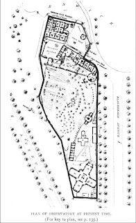 Plan of the Observatory in the Present Day, in E. Walter Maunder, 'The Royal Observatory, Greenwich: a Glance at its History and Work' (1900), based on ADmiralty lithographic plan.