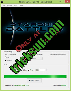   Starship Battles Hack v3.1 unlimited mineral ore NEW undetectable iOS/Android versions!