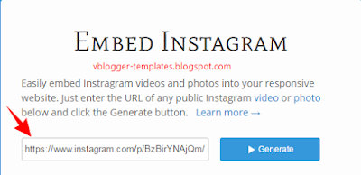 How to Embed Instagram Videos in Blogger Post?