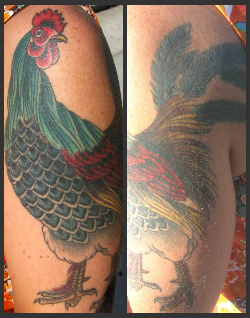 with bird tattoos.