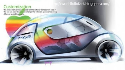 imove, icar, apple, concept car, future car, cool, smart, creative, design