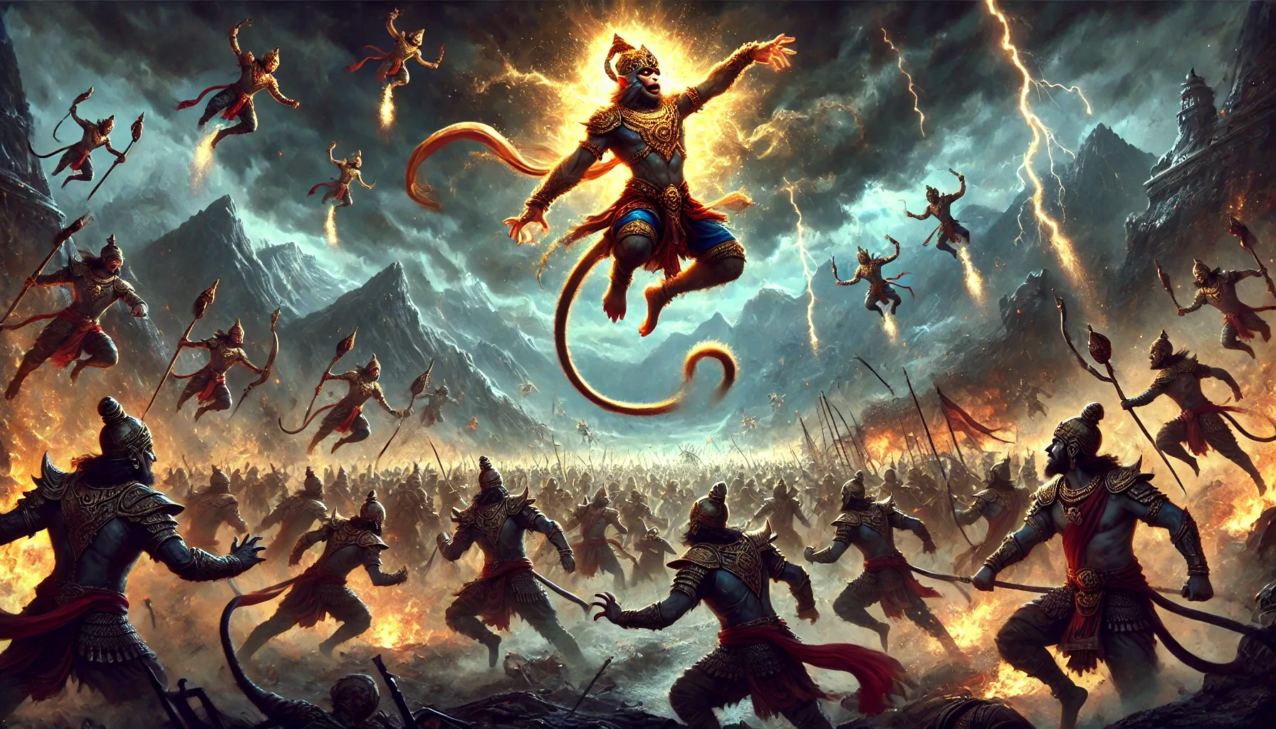 हनुमानजी का अद्भुत पराक्रम: अमर राक्षसों का संहार