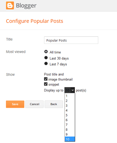 5 Best Popular Posts Widgets For Blogger