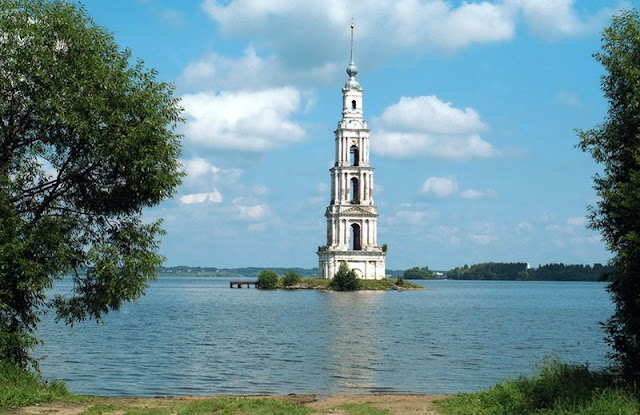 The Historic Kalyazin Bell Tower, Russia
