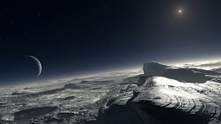 Artist’s impression of how the surface of Pluto might look – Pluto (Artist’s Impression) / ESO / L. Calçada (CC-by-3.0)