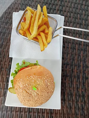 " The Chicken burger from Rooftop by Ramada Princess hotel& casino Paramaribo"