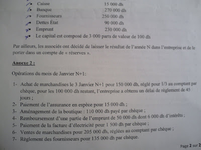 Examen de Comptabilité Générale 4