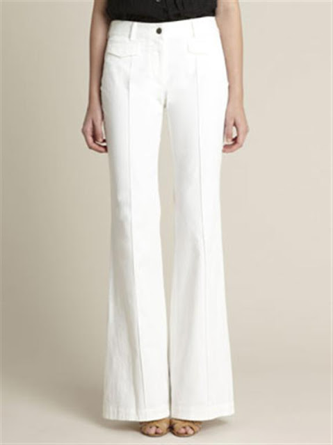 White bell Bottom Jeans For Women