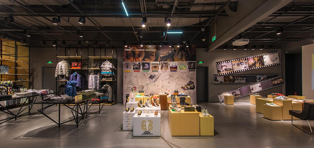 Green Pear Diaries, interiorismo, retail, Puma, Puma Black Label Stores, Beijing, Osaka