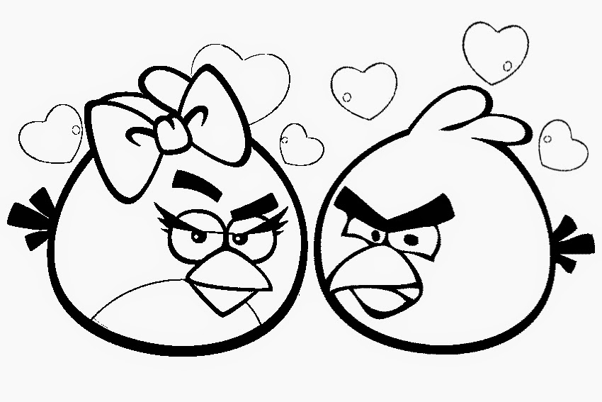  Gambar Mewarnai Angry Birds Gambar Mewarnai Lucu