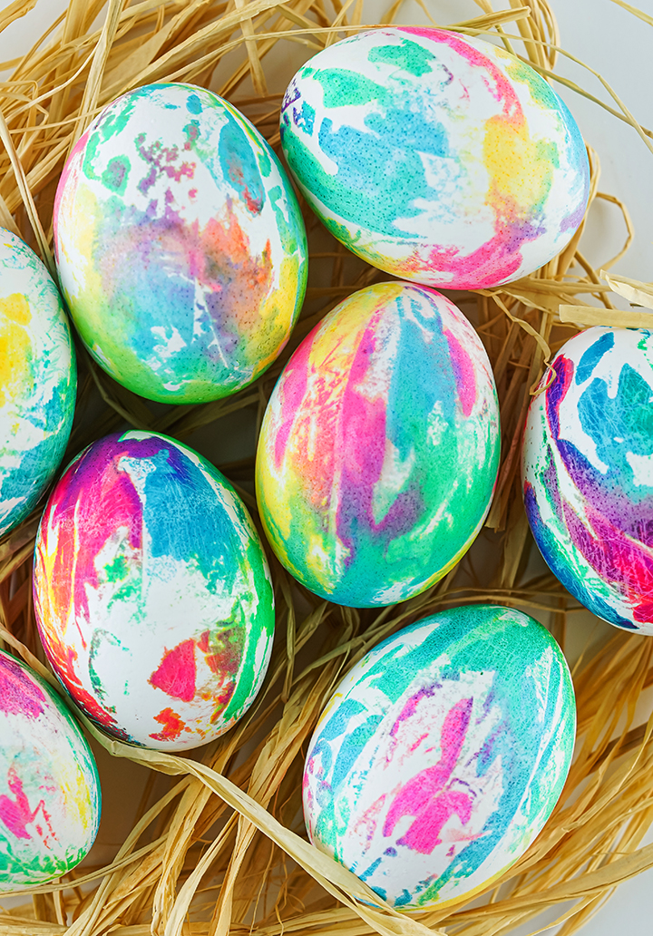 Tie-Dye Easter Eggs with Coffee Filters