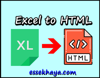 Excel to HTML