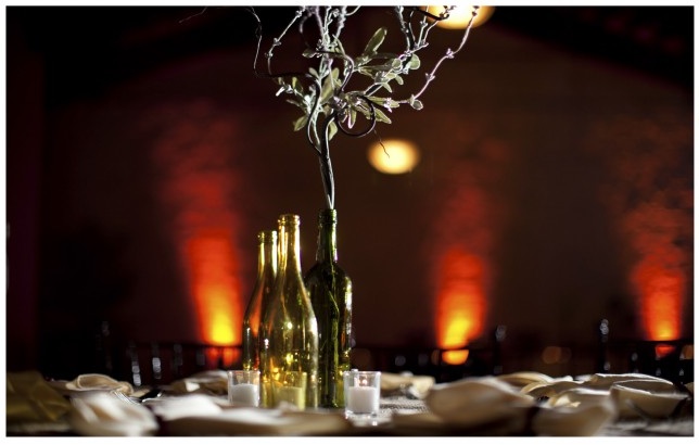 wine bottle centerpieces