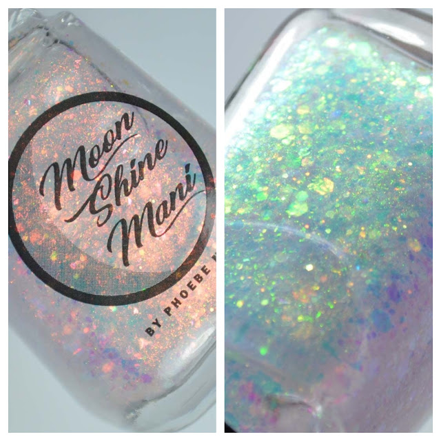 iridescent glitter nail polish topper