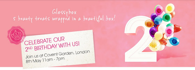 Glossy Box birthday invitation