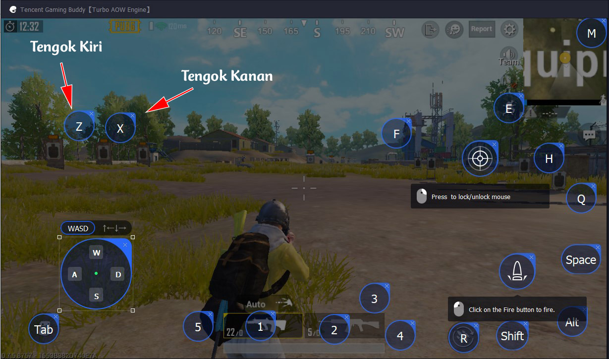 Cara Setting Fitur Menengok (Peek &amp; Fire) Pubg Mobile Di Emulator