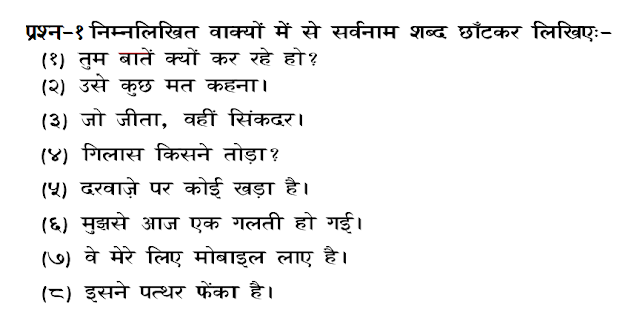 hamara hatha hindi worksheet sarvanam for class 3 and 4
