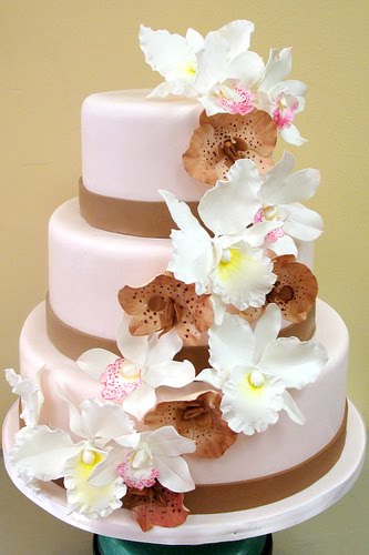 Orchid Wedding Cake See more daily pictures recipes tips and more visit 