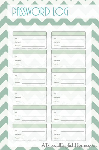 A Typical English Home: Blog Planner Printables: The Complete Set