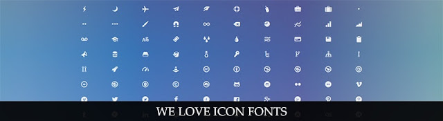 Cách sử dụng icon font cho blog/website