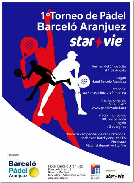 Cartel Barceló Aranjuez STAR VIE 2010
