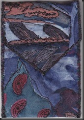 Embroiderd silk phone case - made from a tie