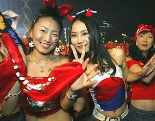 Fifa World Cup 2010 : Korea Sexy Girls Fan Spirit Korea Squad