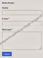 blogger contact form