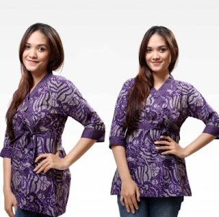 Model gaun batik remaja putri desain lengan panjang