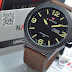 Jual jam tangan Naviforce NF9060 brown leather yellow