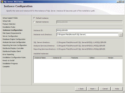 Instance Configuration 