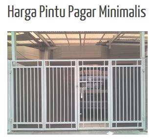 48 Inspirasi Terbaru Harga Pintu Pagar Minimalis 2021