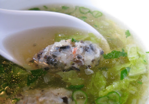 Napa Cabbage Soup with Shrimp Dumplings