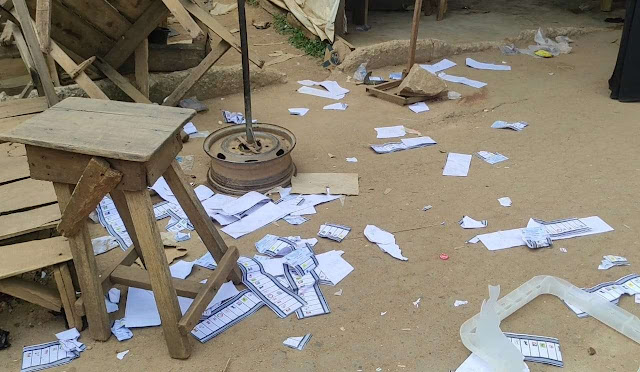 Edo: Thugs disrupt election in IDPs camp, snatch ballots, BVAS