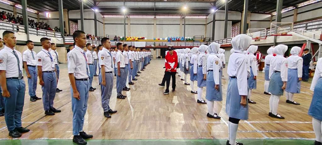 Seleksi Calon Pasukan Pengibar Bendera Pusaka (Paskibraka) Kabupaten Lampung Barat Tahun 2025 Dihadiri Langsung Oleh Dandim 0422/LB Letkol Inf Rinto Wijaya, S.A.P., M.I.POL., M. Han.