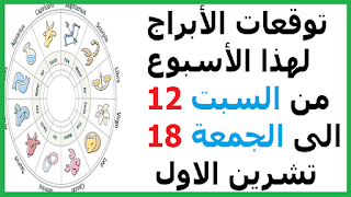 توقعات الأبراج لهذا الأسبوع من السبت 12 الى الجمعة 18 تشرين الاول  2019    