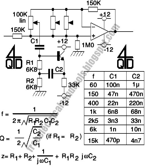 Free Schematic Diagram Audio Graphic Equalizer Circuit