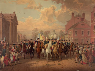 Washington enters Boston