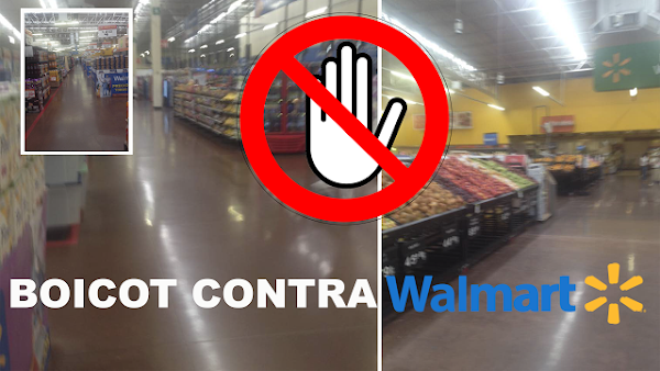 Pobladores de PUEBLA, BOICOTEAN tienda comercial Walmart, dejándola VACÍA 