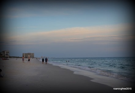 Quiet evening at the beach