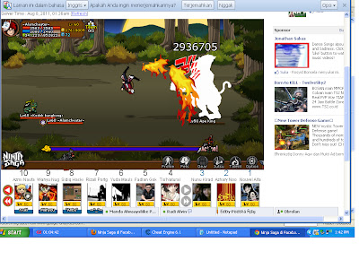 Cheat Ninja Saga 1 Hit Kill Cheat Engine Terbaru Agustus 2012