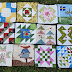 Här är blocken 13 - 24,mina sommarblock, från Moda Block...
are the blocks 13 - 24,my summerblocks, from Moda Blockheads.