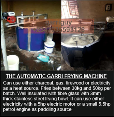 automatic garri frying machine