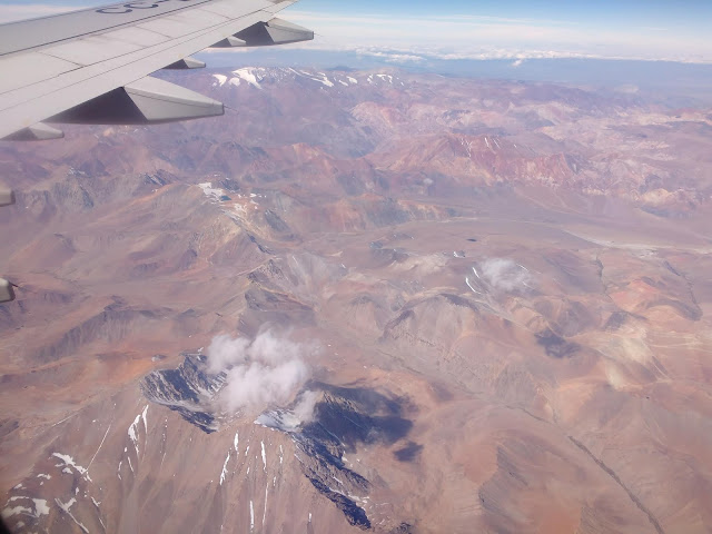 Los Andes desde el aire, Chile