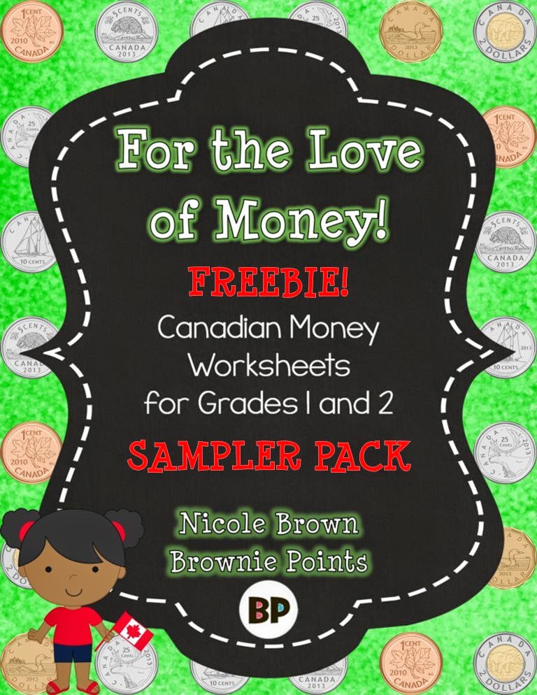 http://www.teacherspayteachers.com/Product/Canadian-Money-Worksheets-Freebie-1247532