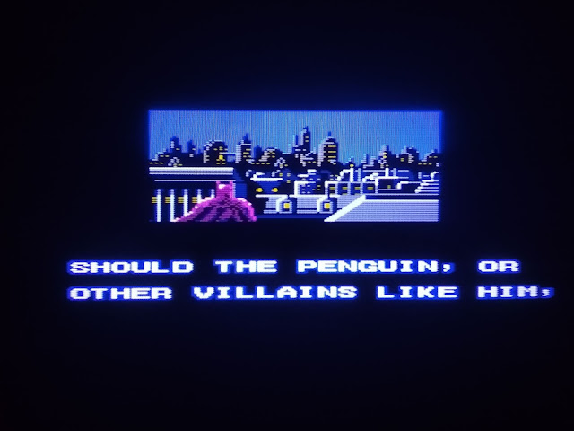 Foto de la pantalla final de Batman Returns de Master System.