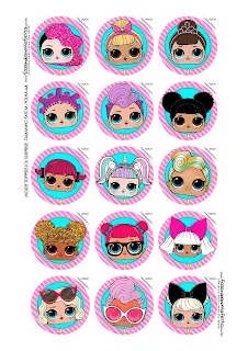 LOL Surprise: Free Printable Cupcake Toppers.