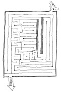 This is a tricky maze, probably good for keeping a child quiet for about a .