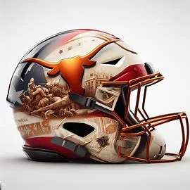 Texas Longhorns Patriotic Concept Helmet