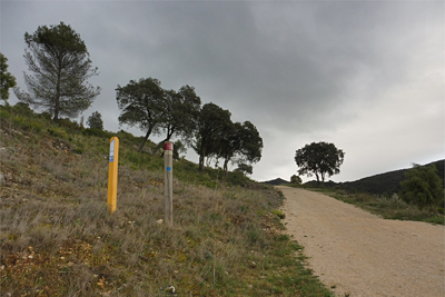 Balizado camino al portillo de La Lobera